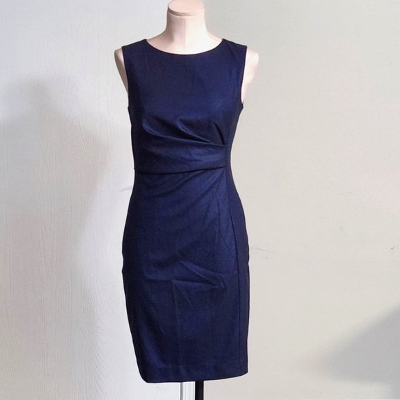 MaxMara Arley Side Pleat Wool Blend Dress - Picture 4 of 12